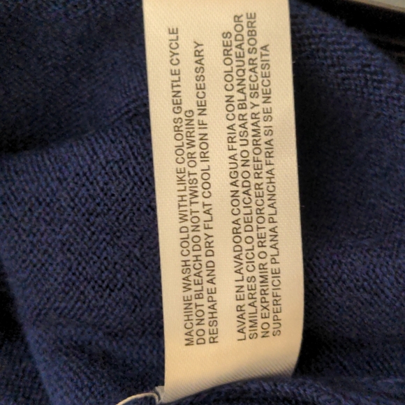 Carolyn Taylor dark blue cardigan sweater - Picture 6 of 8